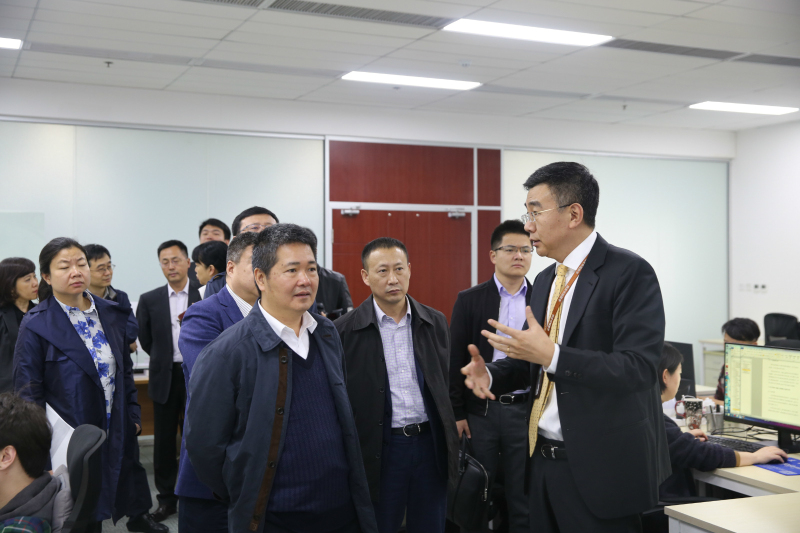 Liu Guoqiang, vice president of the people's Bank of China and his delegation visited great wall digital research